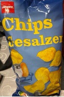 Chips gesalzen