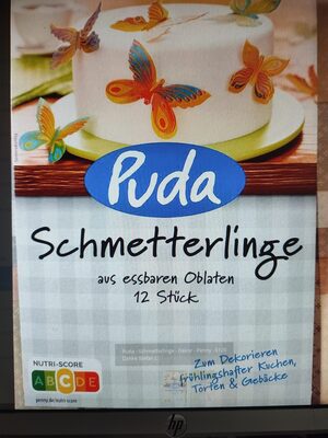 Schmetterlinge aus essbaren Oblaten