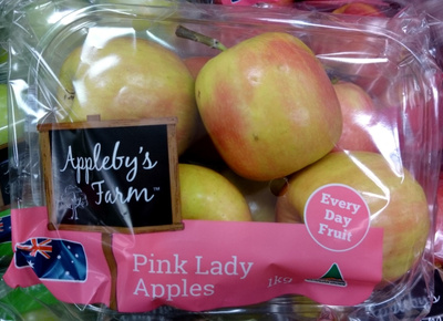 Pink Lady Apples front packaging