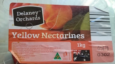 Yellow Nectarines front packaging