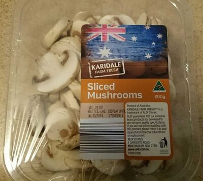 Sliced Mushrooms front packaging