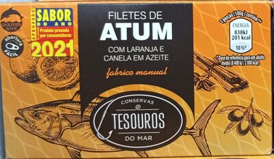 Filetes de Atum com Laranja e Canela em Azeite