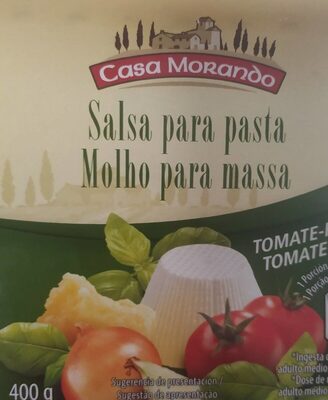 Salsa para pasta front packaging