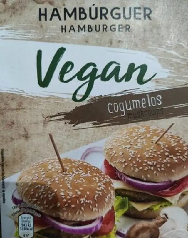 Hambúrguer vegan Cogumelos
