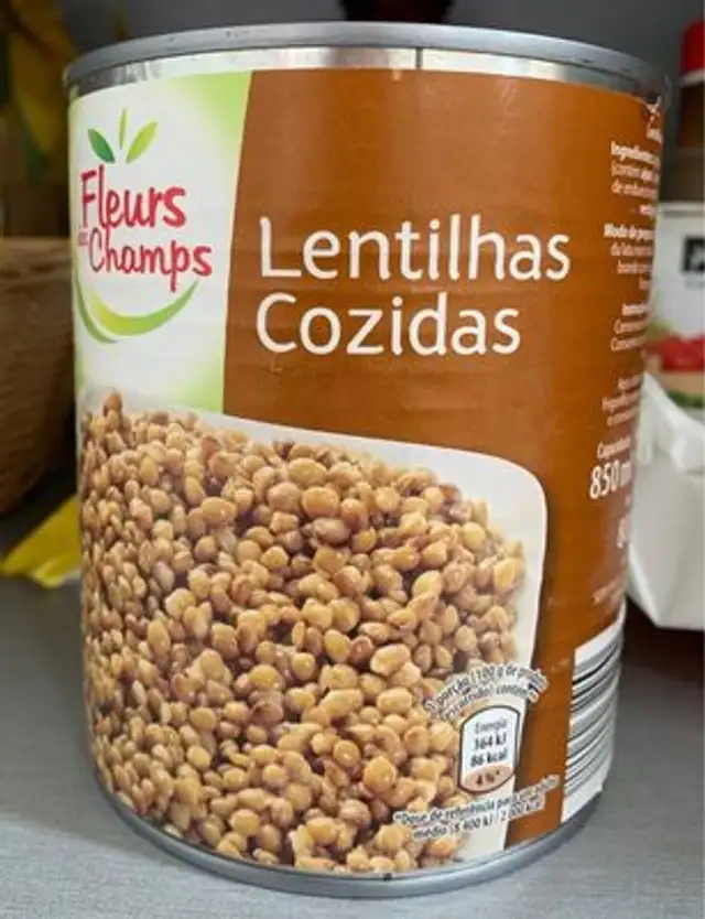 Lentilhas cozidas