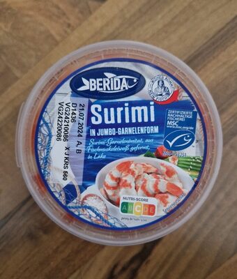 Surimi in Jumbo Garnelenform
