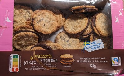 Schwedisches Schoko Hafergebäck