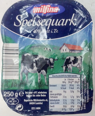 Speisequark 40% Fett i. Tr.
