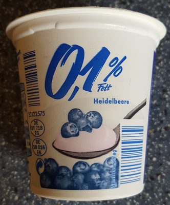 0,1% Fett Heidelbeere front packaging