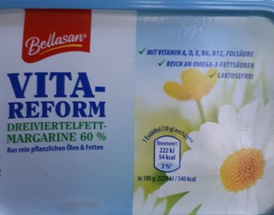 Bellasan Vitareform Margarine Mit Rapsöl