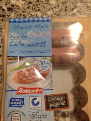 Feinste Leberwurst mit Schnittlauch