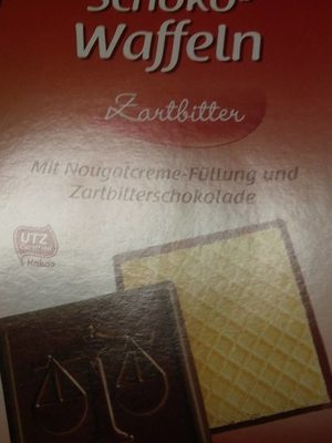 Schoko Waffeln Zartbitter, Nougatcreme