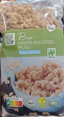 Hafer-Knusper-Müsli front packaging