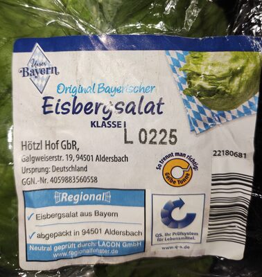 Bayerischer Eisbergsalat