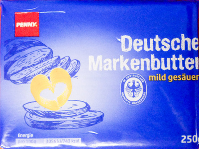 Deutsche Markenbutter mild gesäuert