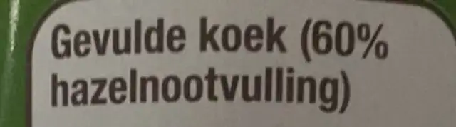 Gevulde koek front packaging