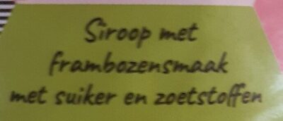 Siroop met frambozensmaak