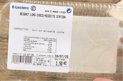 Beignet long choco/noisette