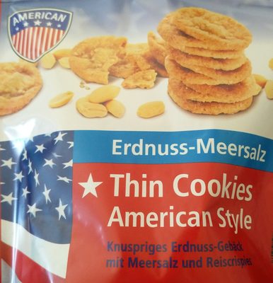 Thin Cookies - Erdnuss-Meersalz front packaging