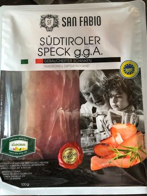 Südtiroler Speck front packaging