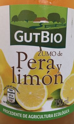 Zumo de pera y limón
