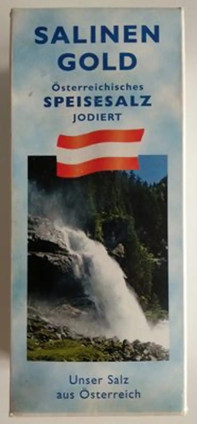 Österreichisches Speisesalz jodiert front packaging
