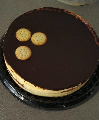 Tarta al cacao con galleta