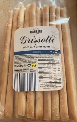 Grissotti con sal marina front packaging