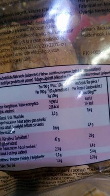 Mehrkorn Baguettes Zum Aufbacken ingredients label