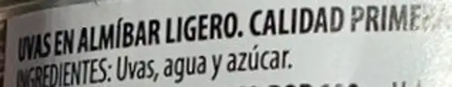 12 uvas de la suerte ingredients label