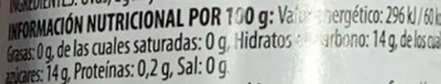 12 uvas de la suerte nutrition facts table