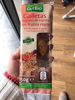 Galletas integrales de espelta con frutos rojos