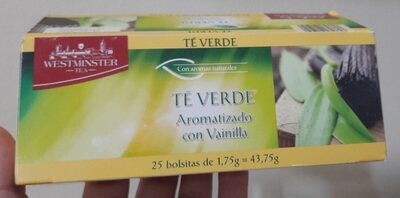 TÉ VERDE AROMATIZADO CON VAINILLA