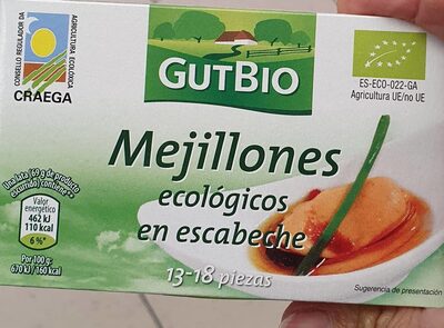 Mejillones ecológicos en escabeche