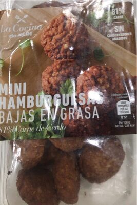 Mini hamburguesas bajas en grasa