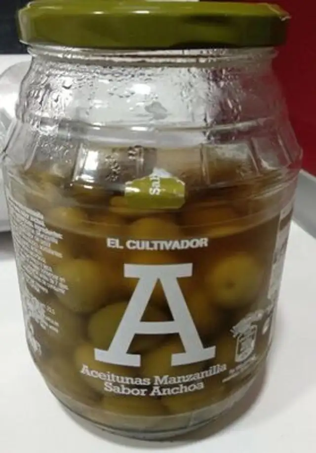 Aceitunas Manzanilla Sabor Anchoa front packaging