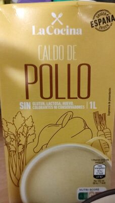 Caldo de pollo front packaging