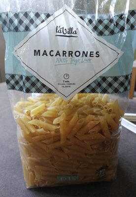 Macarrones 100% trigo duro front packaging