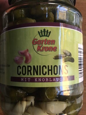 Cornichons mit Knoblauch