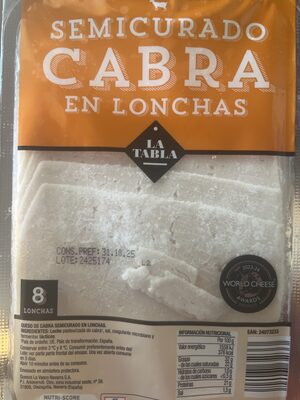 Queso cabra en lonchas