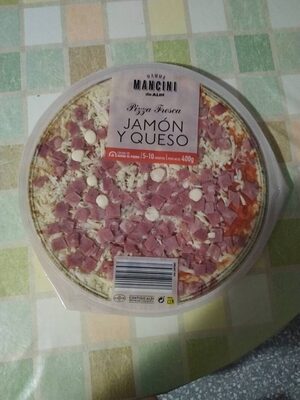 Pizza fresca jamon y queso