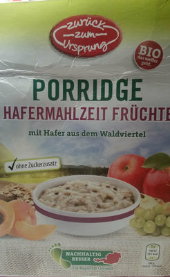 Porridge Hafermahlzeit Früchte
