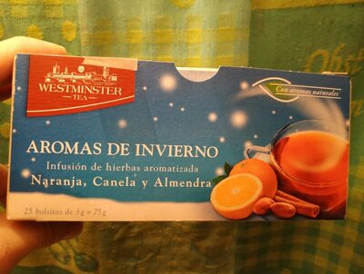 Aromas de invierno, infusión de naranja, canela y almendra