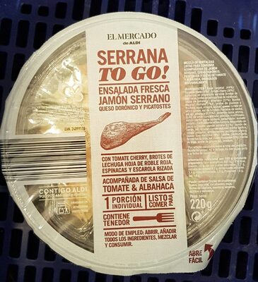 Serrana to go! front packaging