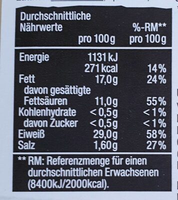Lindenhof Käseaufschnitt Leichter Genuss nutrition facts table