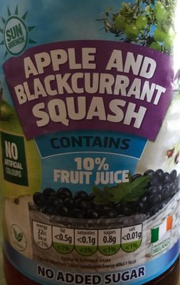 Apple and Blackcurrant squash