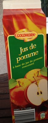 Jus de pomme front packaging