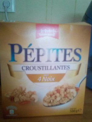 Pépites croustillantes aux 4 noix front packaging