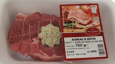 Gigot agneau farci au beurre front packaging
