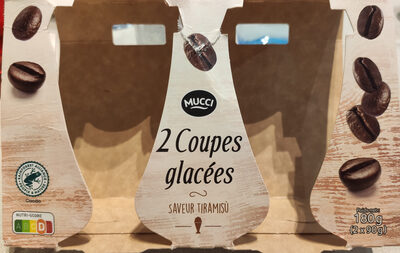 2 Coupes glacées saveur tiramsù